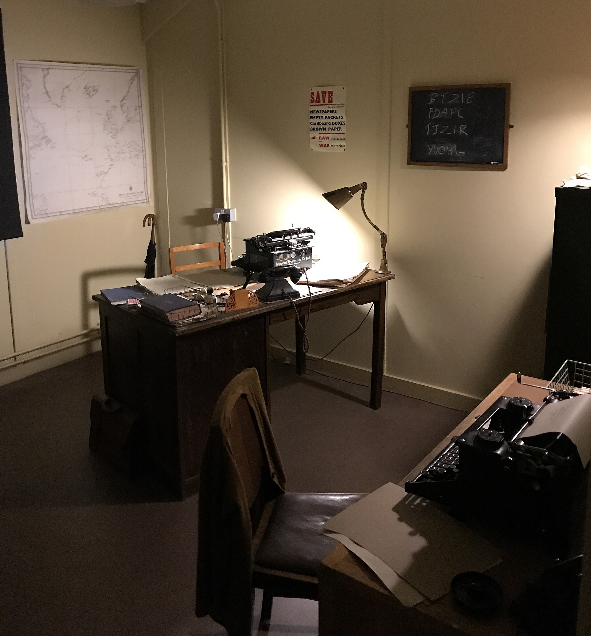 Alan Turing's room at Bletchley Park, where he worked during the Second World War. — Caskination, CC BY-SA 4.0 (Wikimedia Commons)