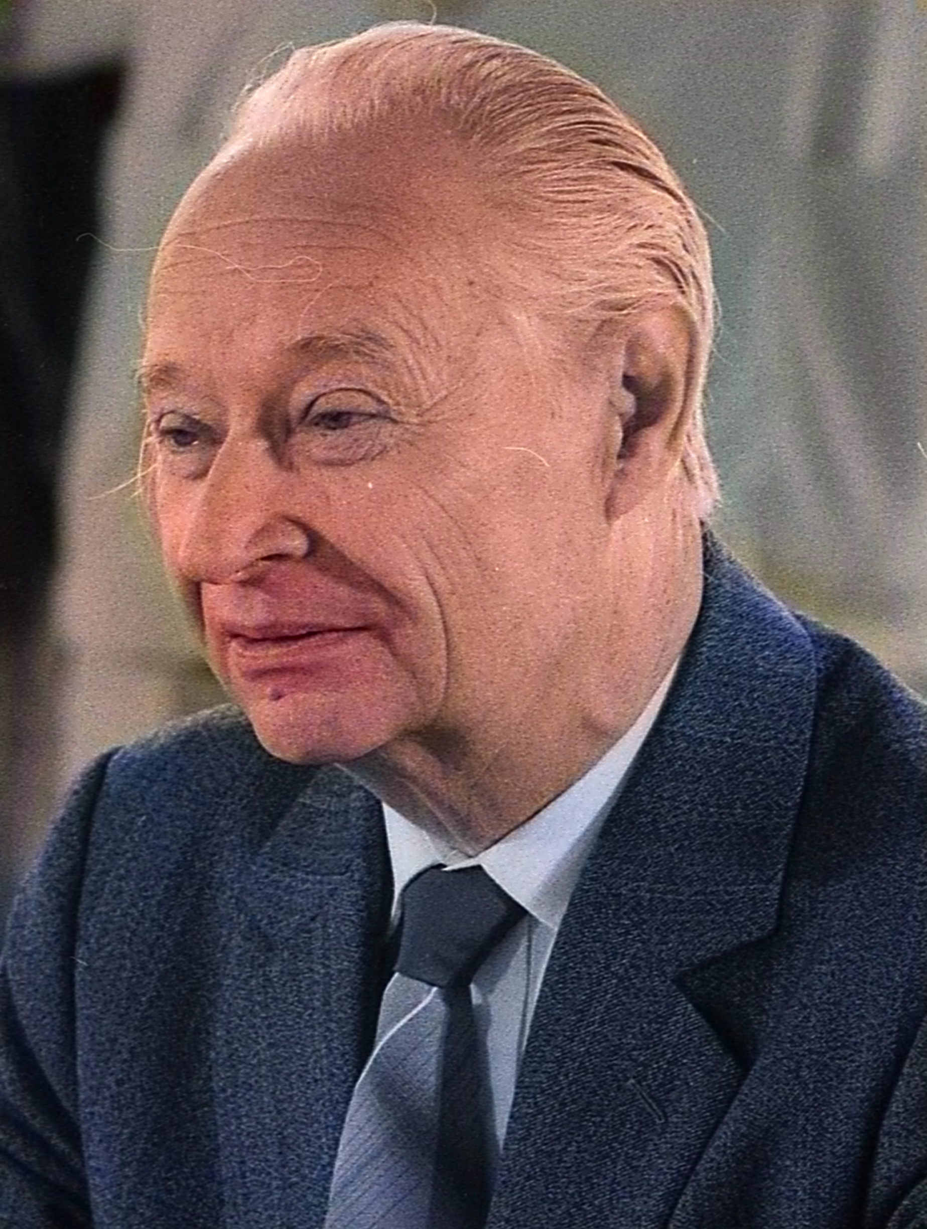 A 1990 portrait of Alexander Dubček, then Chairman of the Federal Assembly of Czechoslovakia. — Fortepan/Szalay Zoltán Jack Jackie Pomi (color), CC BY-SA 3.0 (Wikimedia Commons)