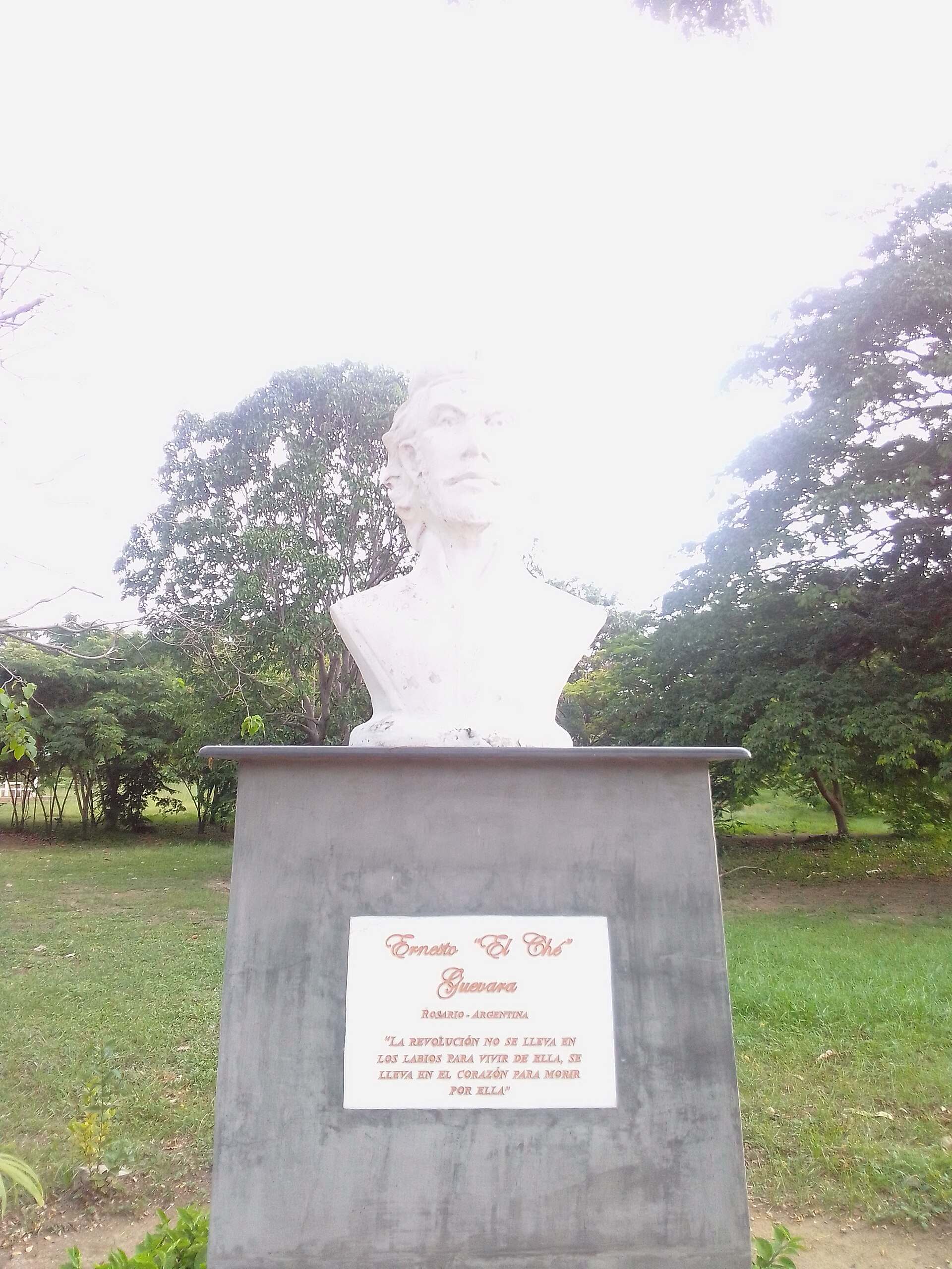 A bust of Ernesto 'Che' Guevara in a park in Puerto La Cruz, Venezuela. — Guaiquerí, CC BY-SA 4.0 (Wikimedia Commons)