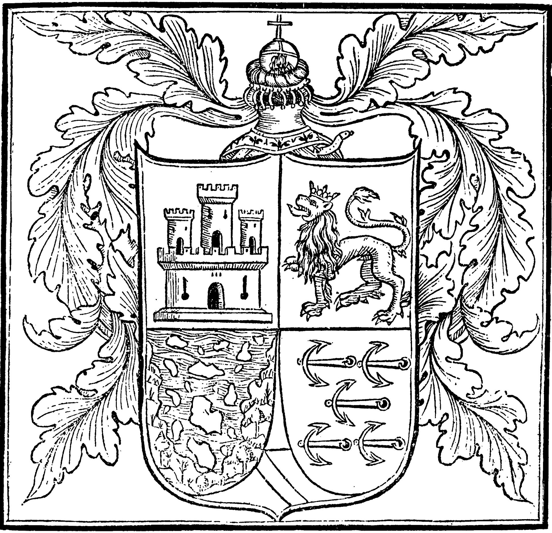 The coat of arms of Christopher Columbus.