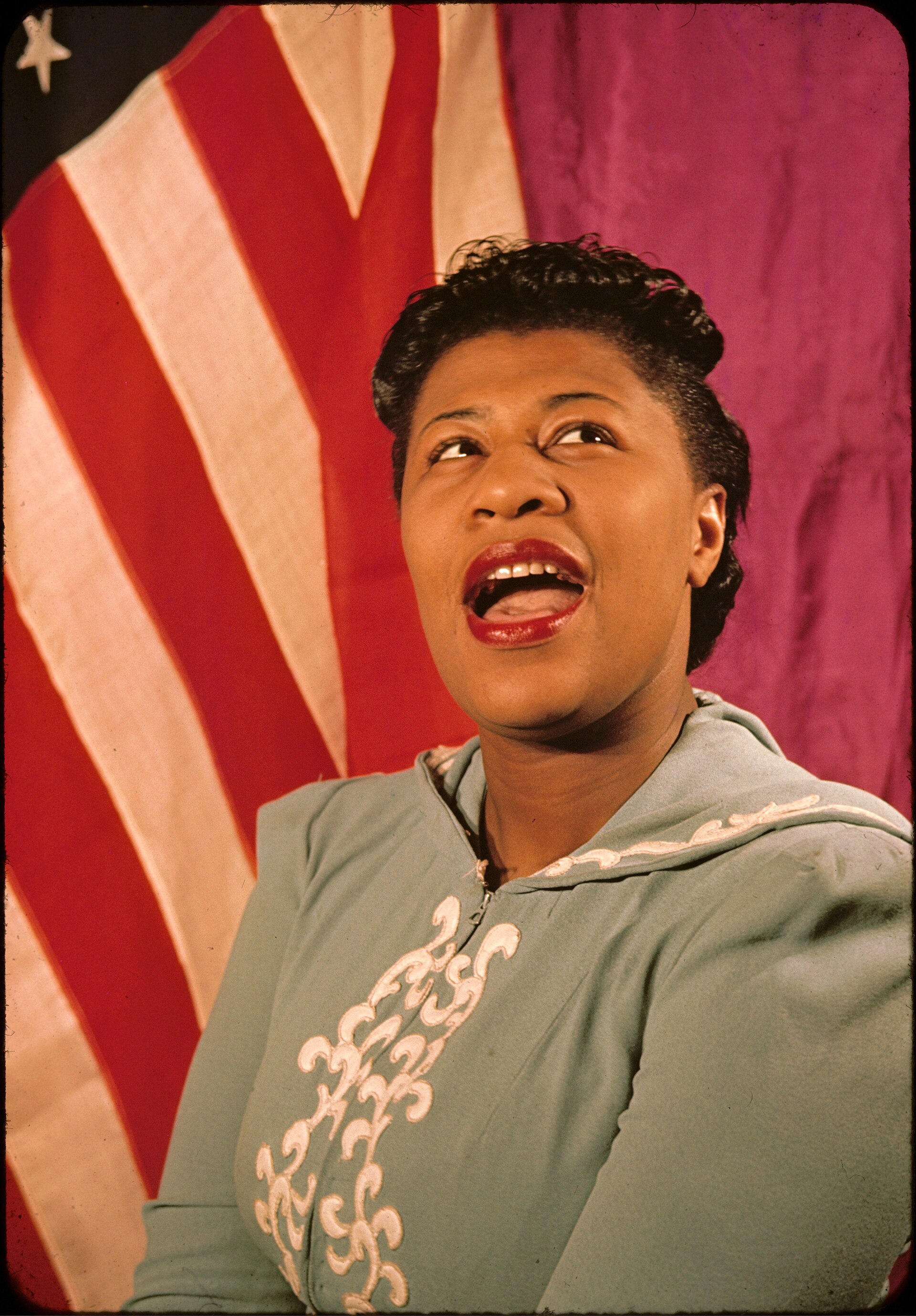 Ella Fitzgerald in a studio portrait from 1940.