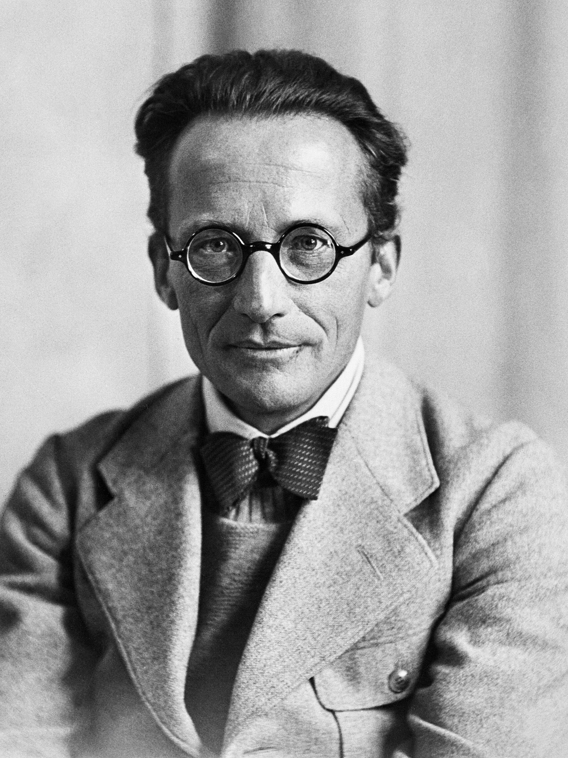 A portrait of Erwin Schrödinger in 1933.
