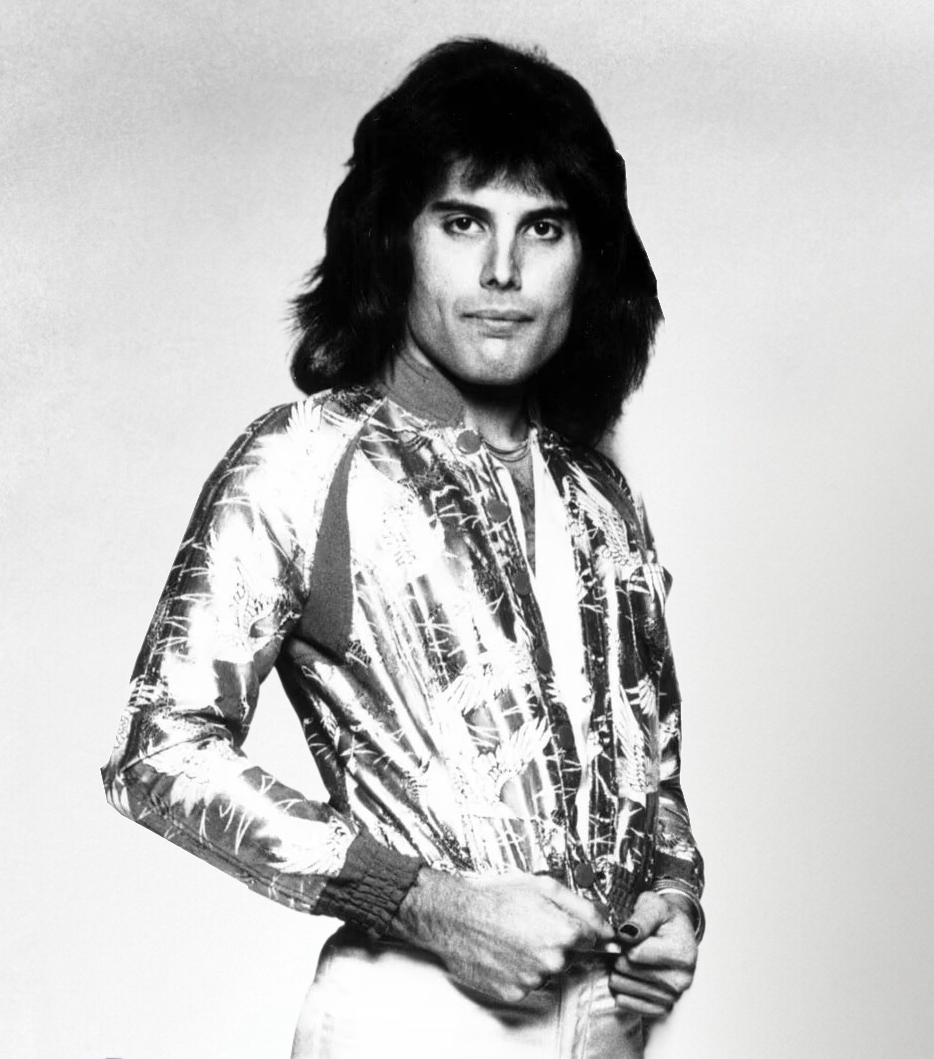 Freddie Mercury in a 1975 promotional photograph for the album A Night at the Opera.