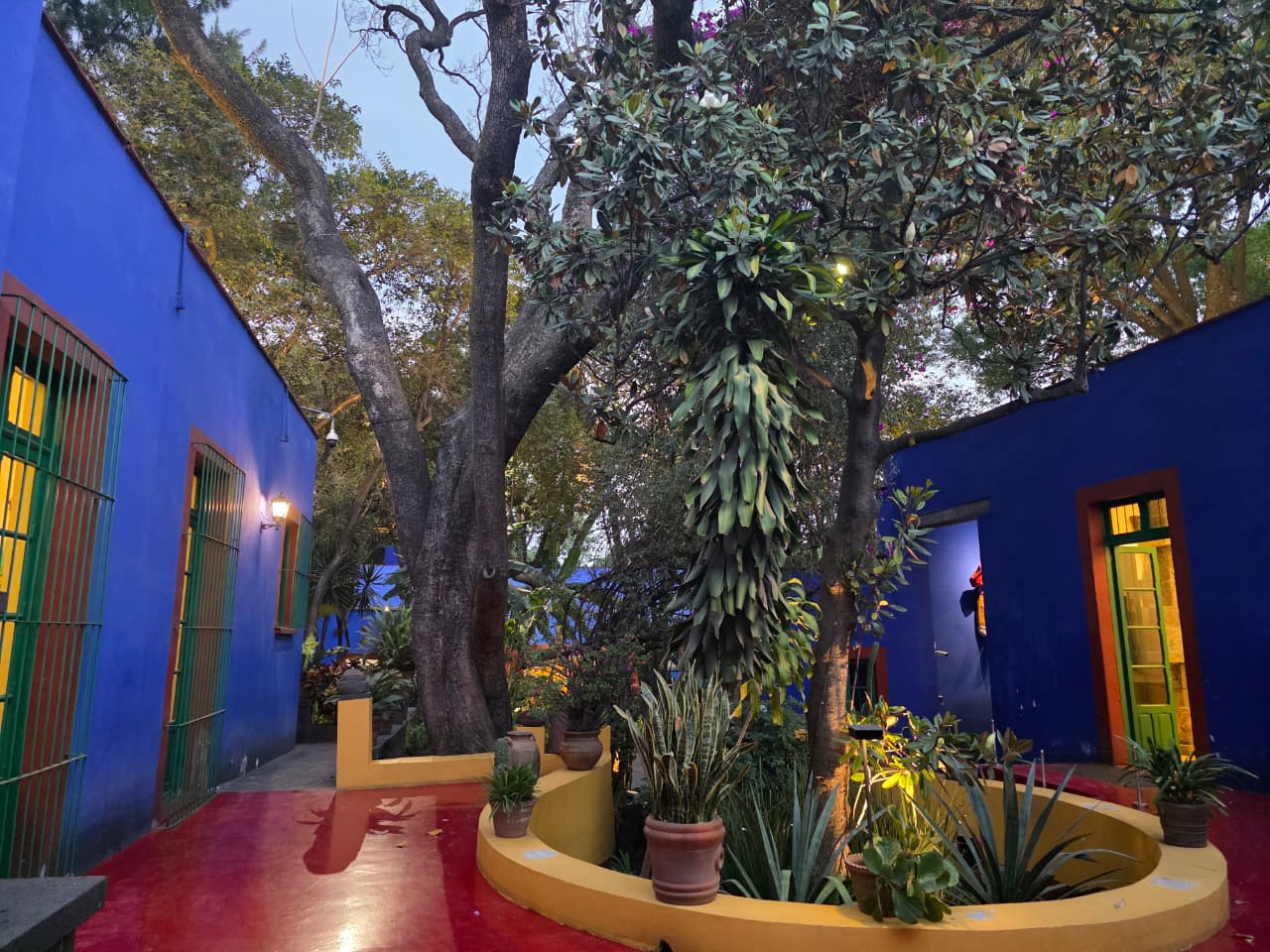 La Casa Azul, the Blue House in Coyoacán, Mexico City, where Frida Kahlo was born and lived.