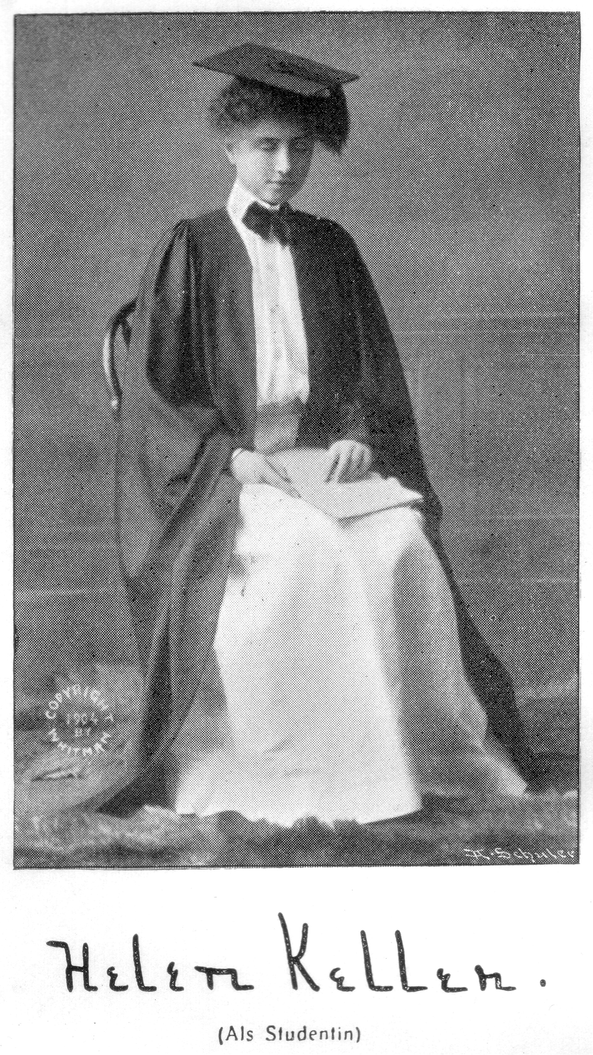 Helen Keller as a young student in 1904.