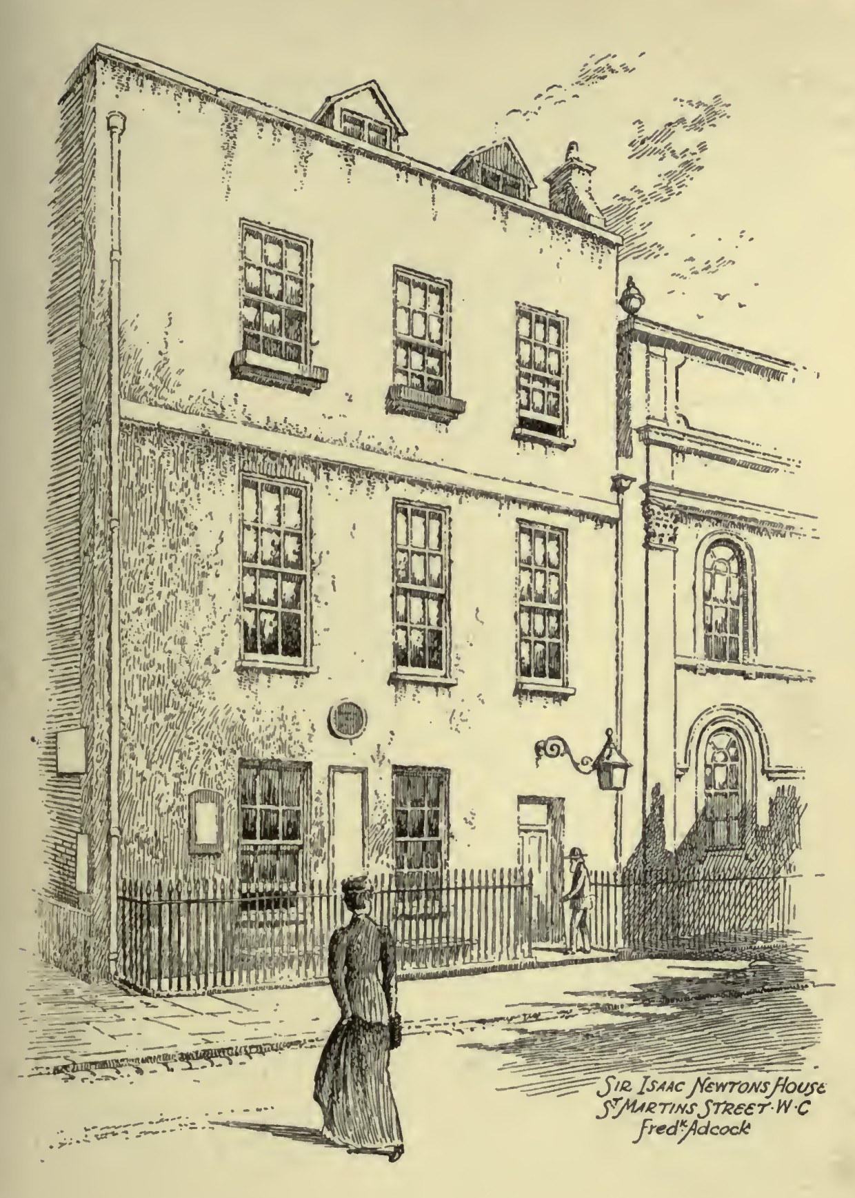 Sir Isaac Newton's house at 35 St. Martin's Street in London.