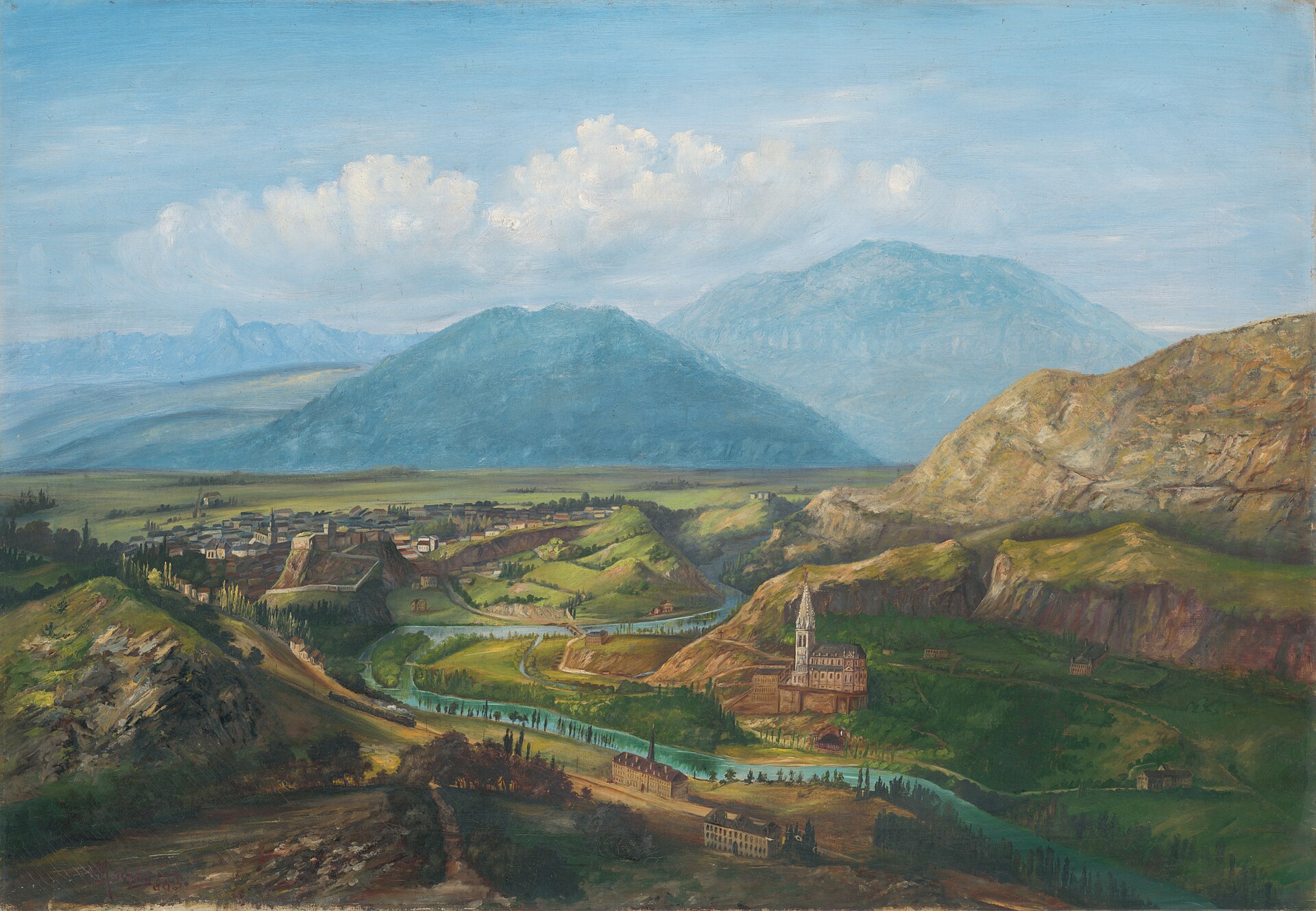 Veduta, a painting by Jozef Murgaš.
