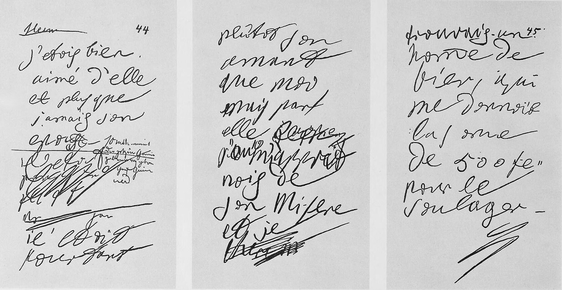 A page from one of Ludwig van Beethoven's conversation books, written in the composer's own hand.