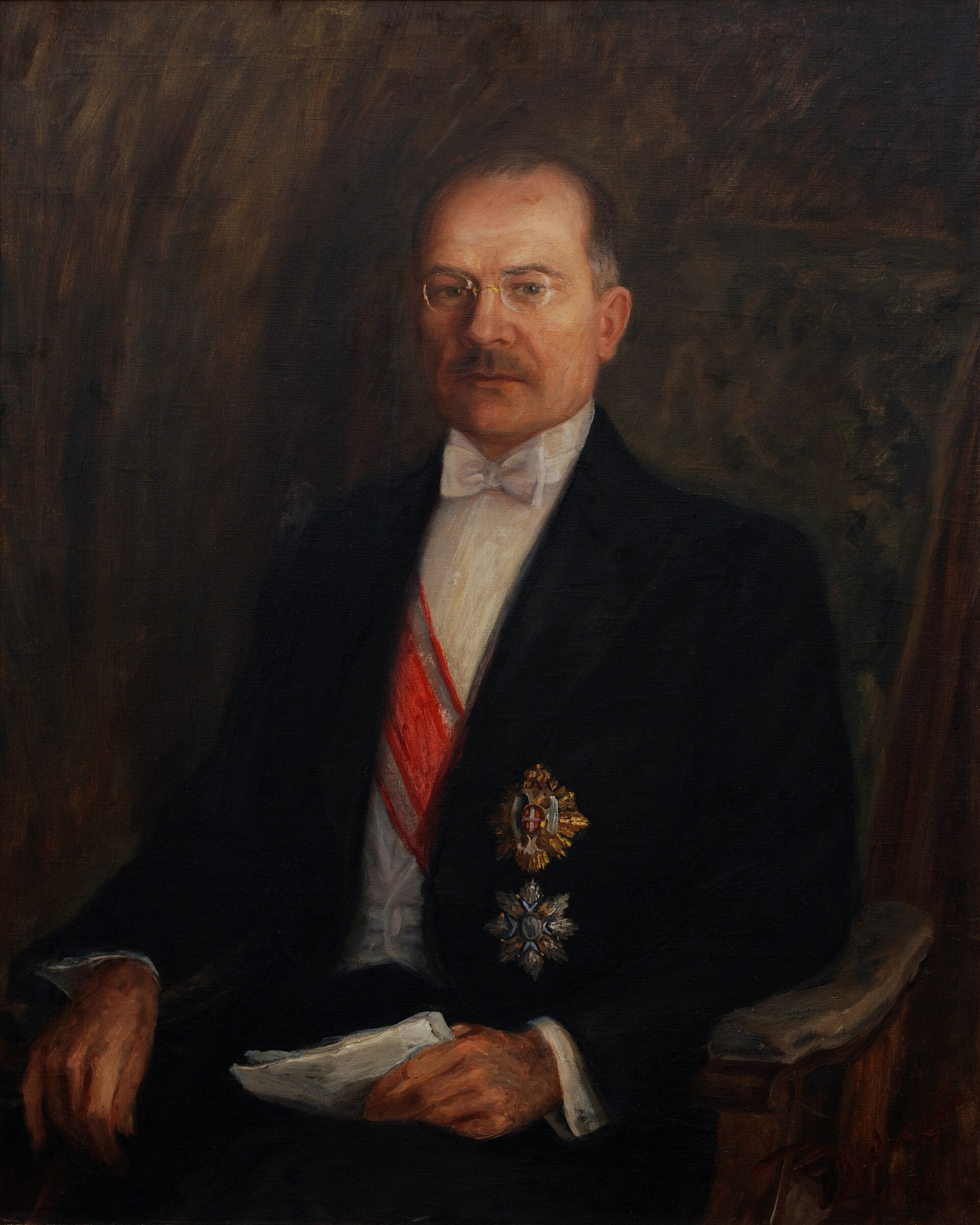 A portrait of Milan Hodža painted by Zuzka Medveďová in 1936. — Zuzka Medveďová, CC BY-SA 3.0 (Wikimedia Commons)