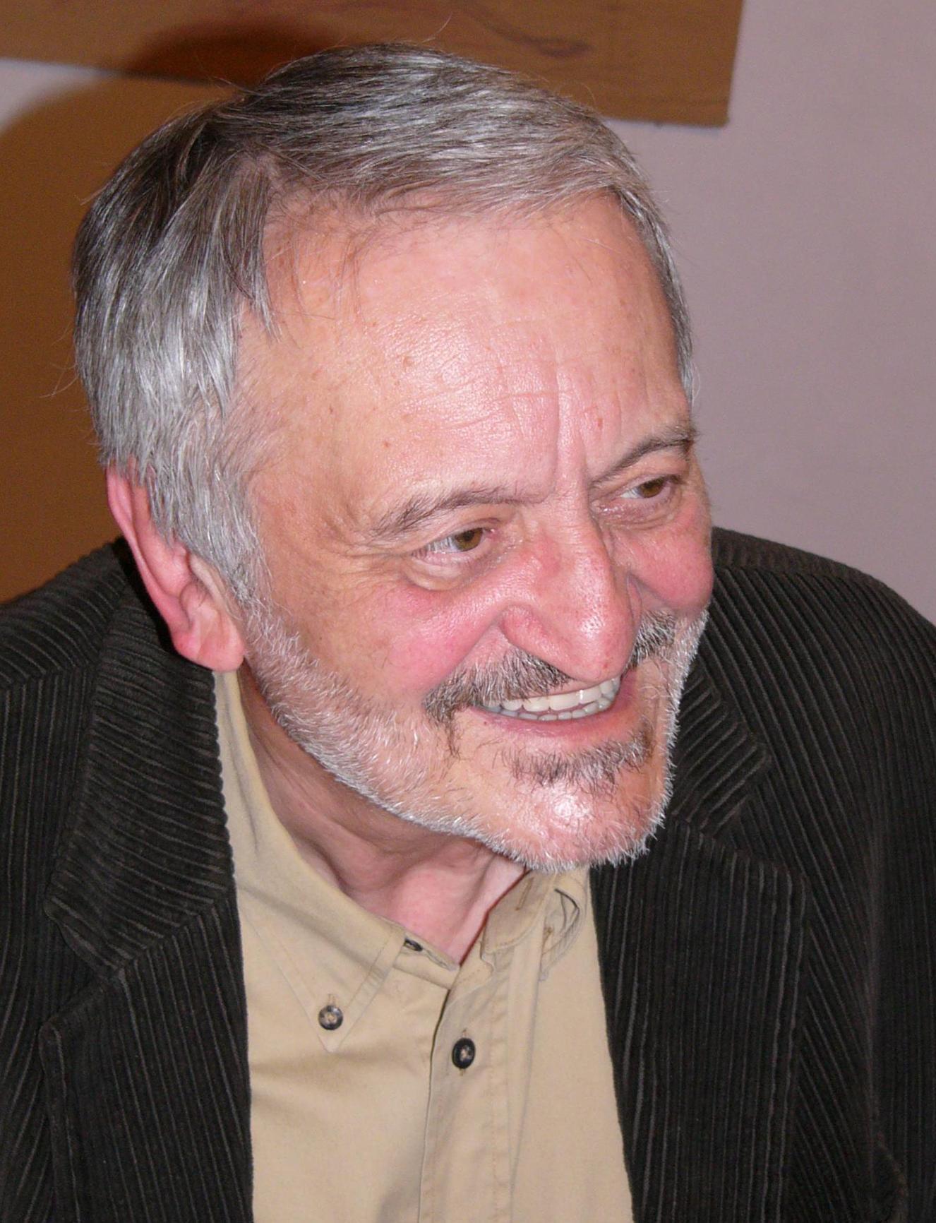 A close-up portrait of Milan Lasica. — Michal Maňas, CC BY 3.0 (Wikimedia Commons)