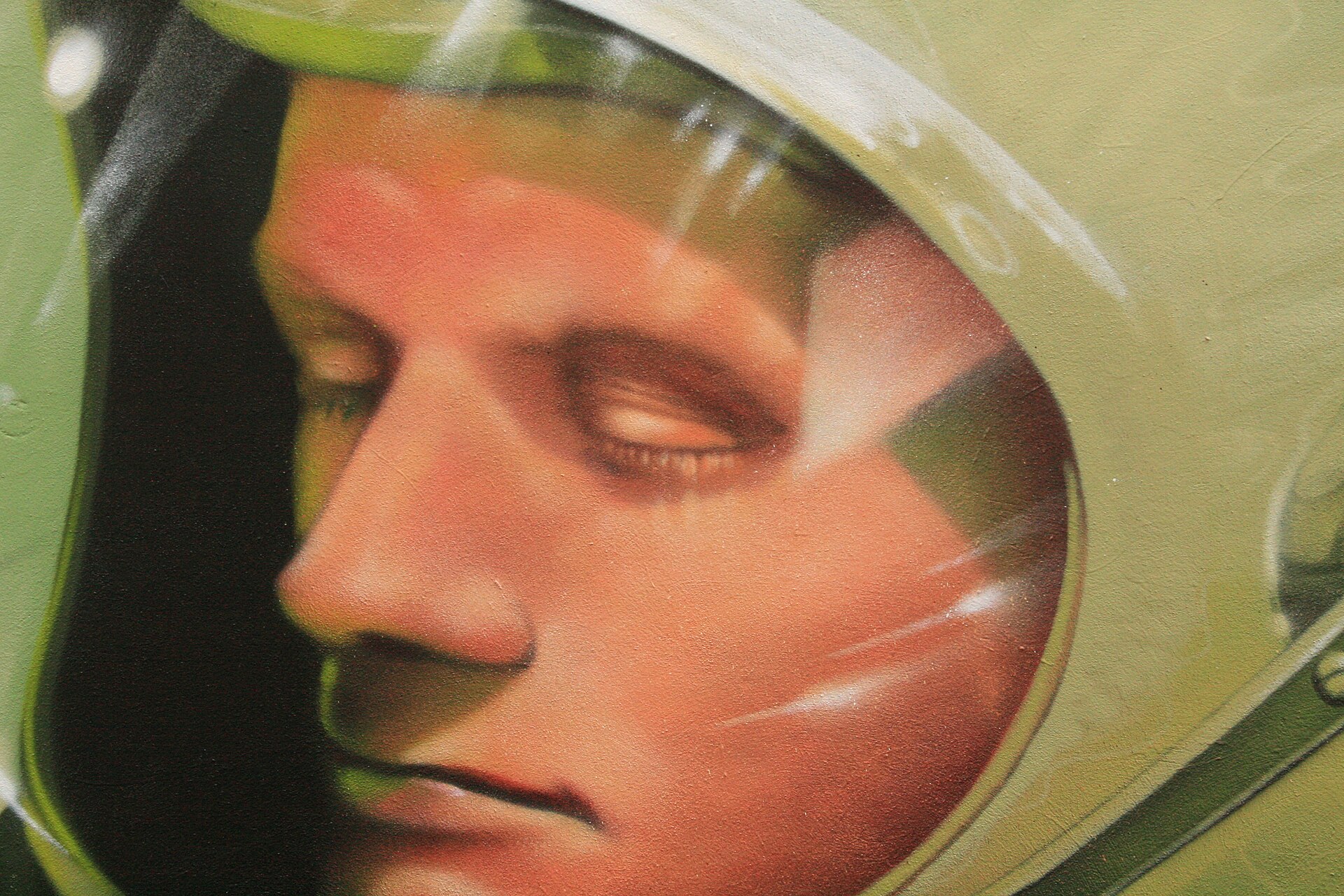 Mural of Neil Armstrong by the artist Rocket01 in Sheffield. — KylaBorg, CC BY 2.0 (Wikimedia Commons)