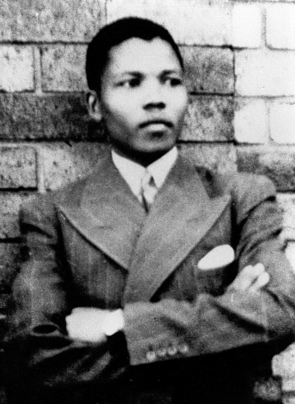 Nelson Mandela photographed in Umtata at the age of nineteen.