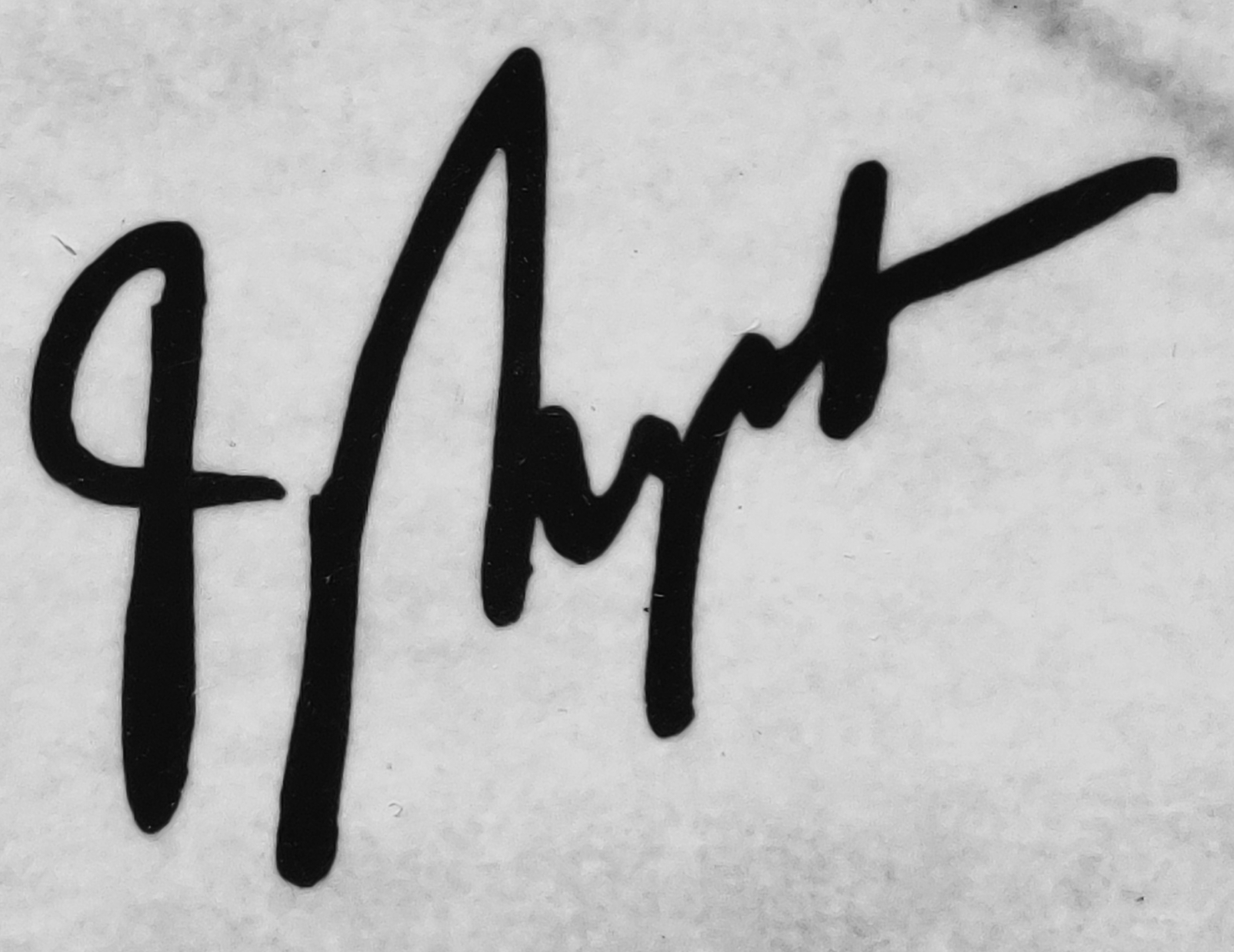 The autograph of Ondrej Nepela from a set of postcards.