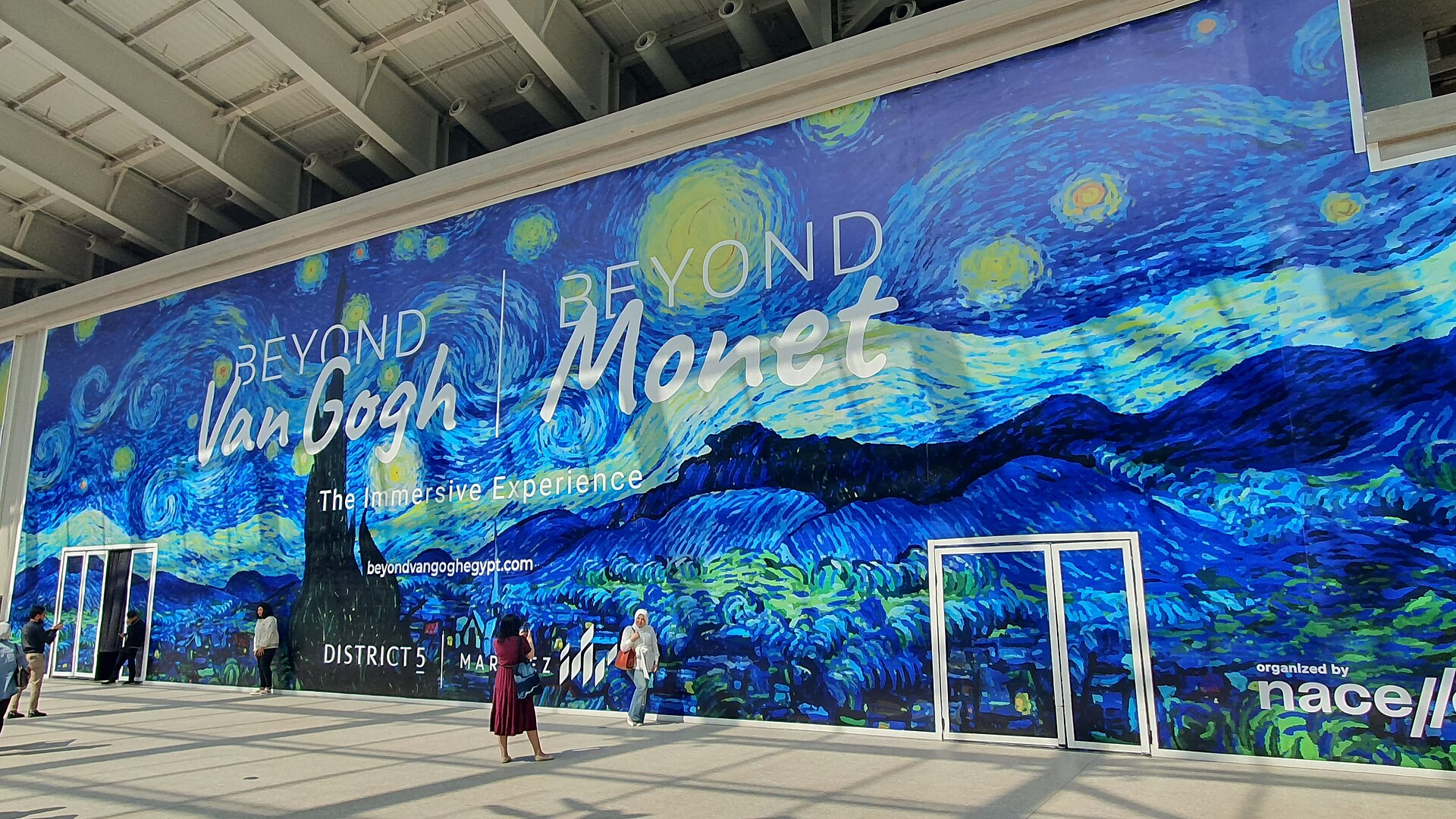 An immersive exhibition projecting the works of Vincent van Gogh, presented in Egypt.